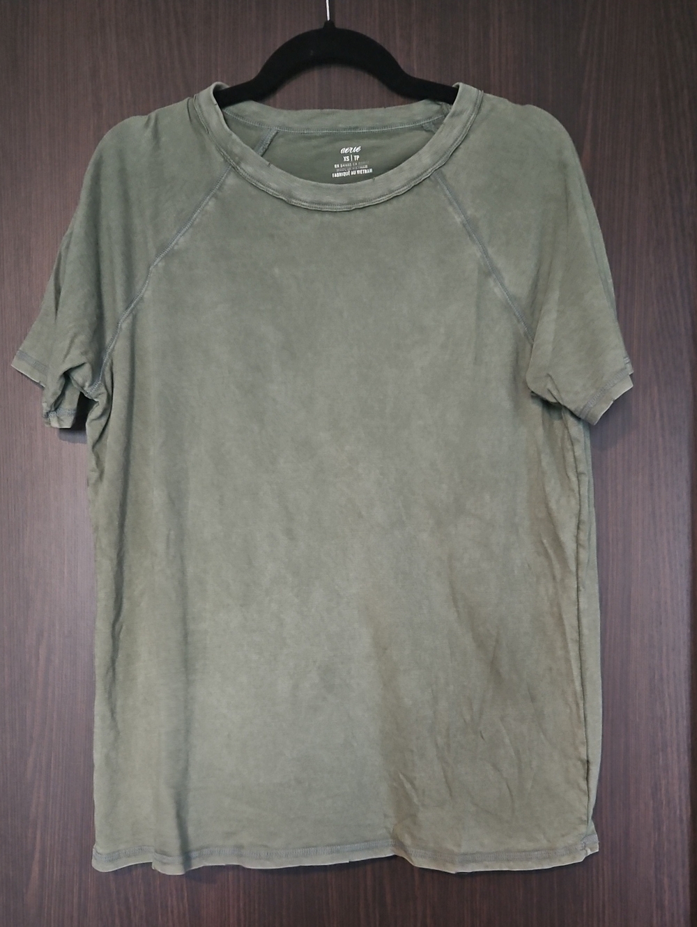 73. aerie Olive Green Short-Sleeve Crew Tee